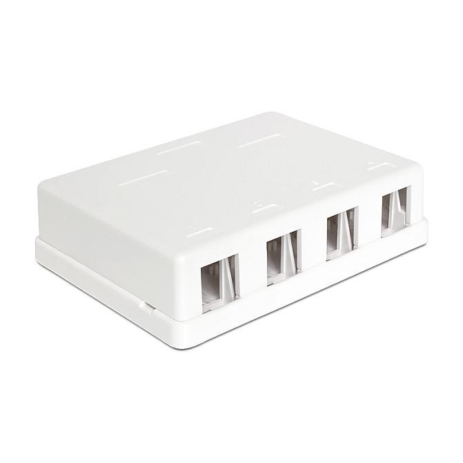 DeLOCK Keystone Surface Mounted Box - 4 Port