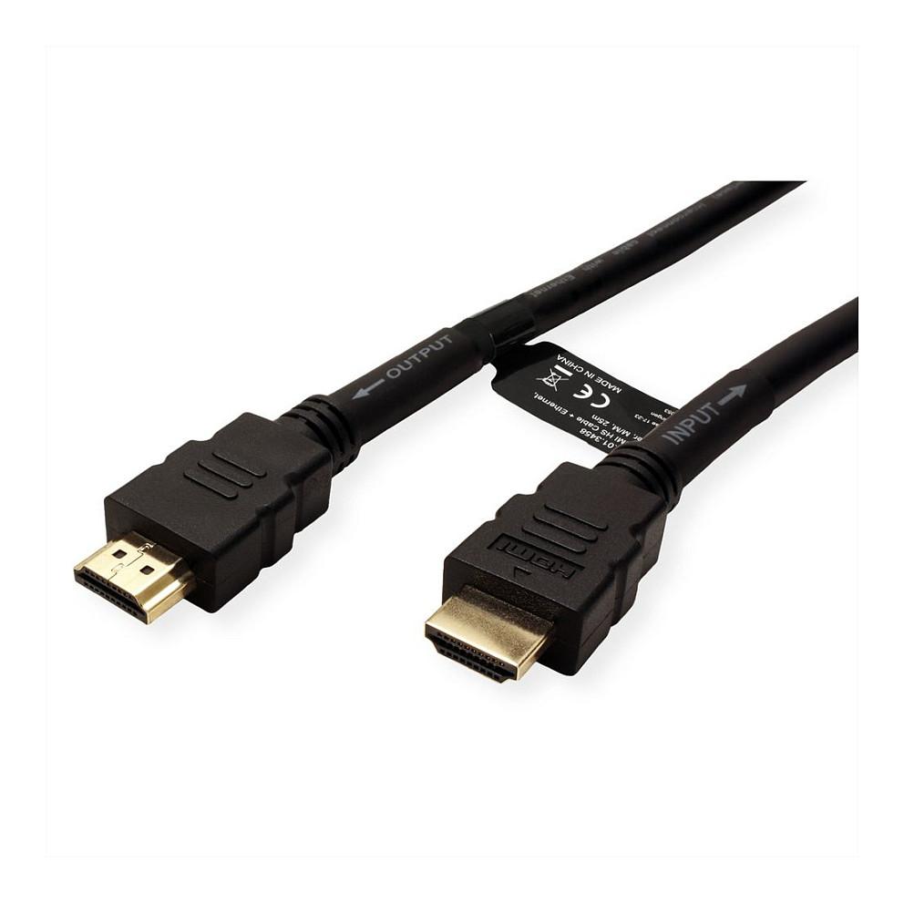 HDMI-kabel ROLINE 14.01.3458 med repeater - 25 m