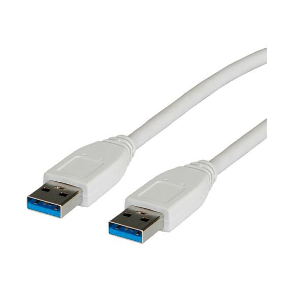 USB-kabel VALUE USB 3.2 Gen 1 A-A 3 m - hvid