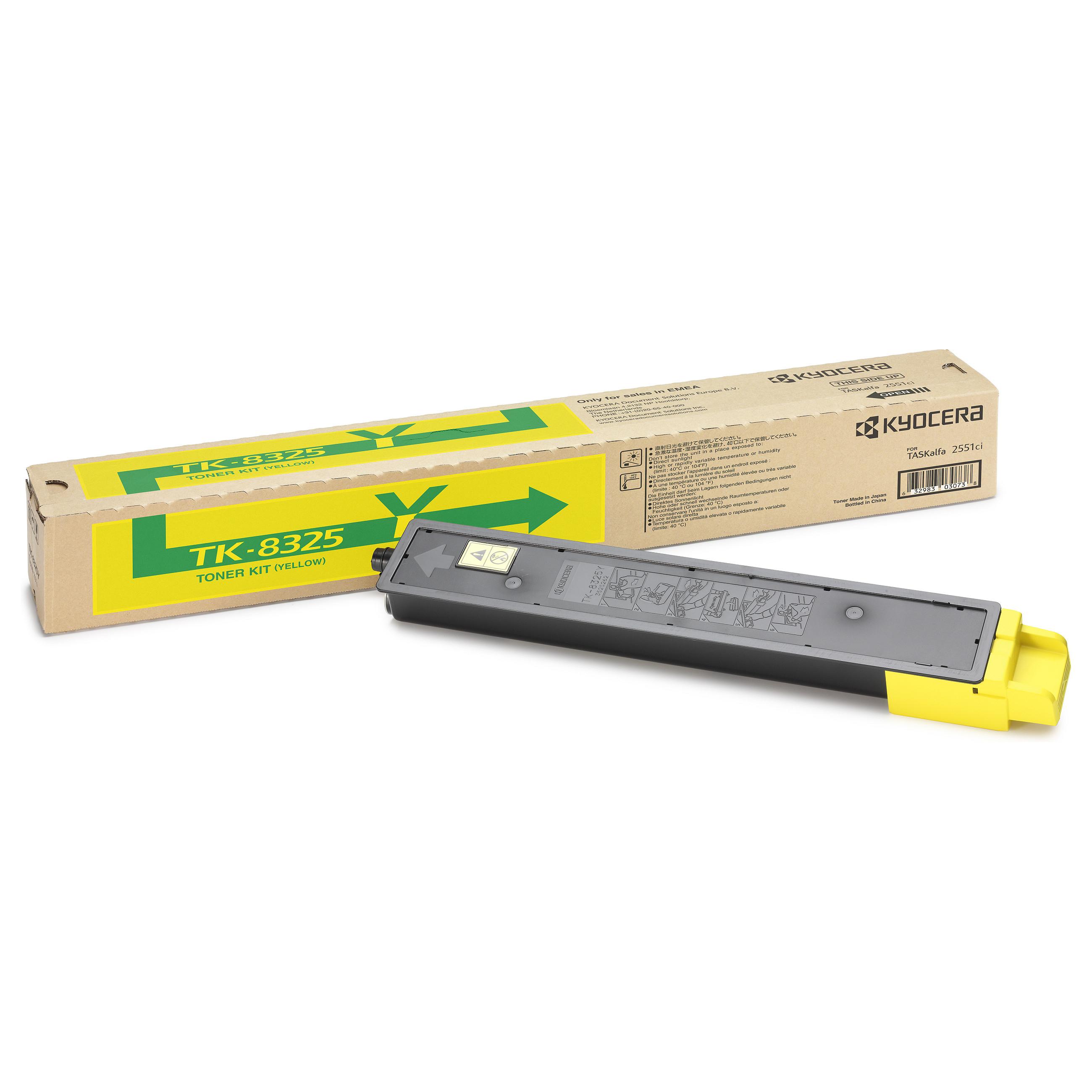 Kyocera Tonerkassette gul 12.000 sider TK-8325Y Modsvarer: N/A
