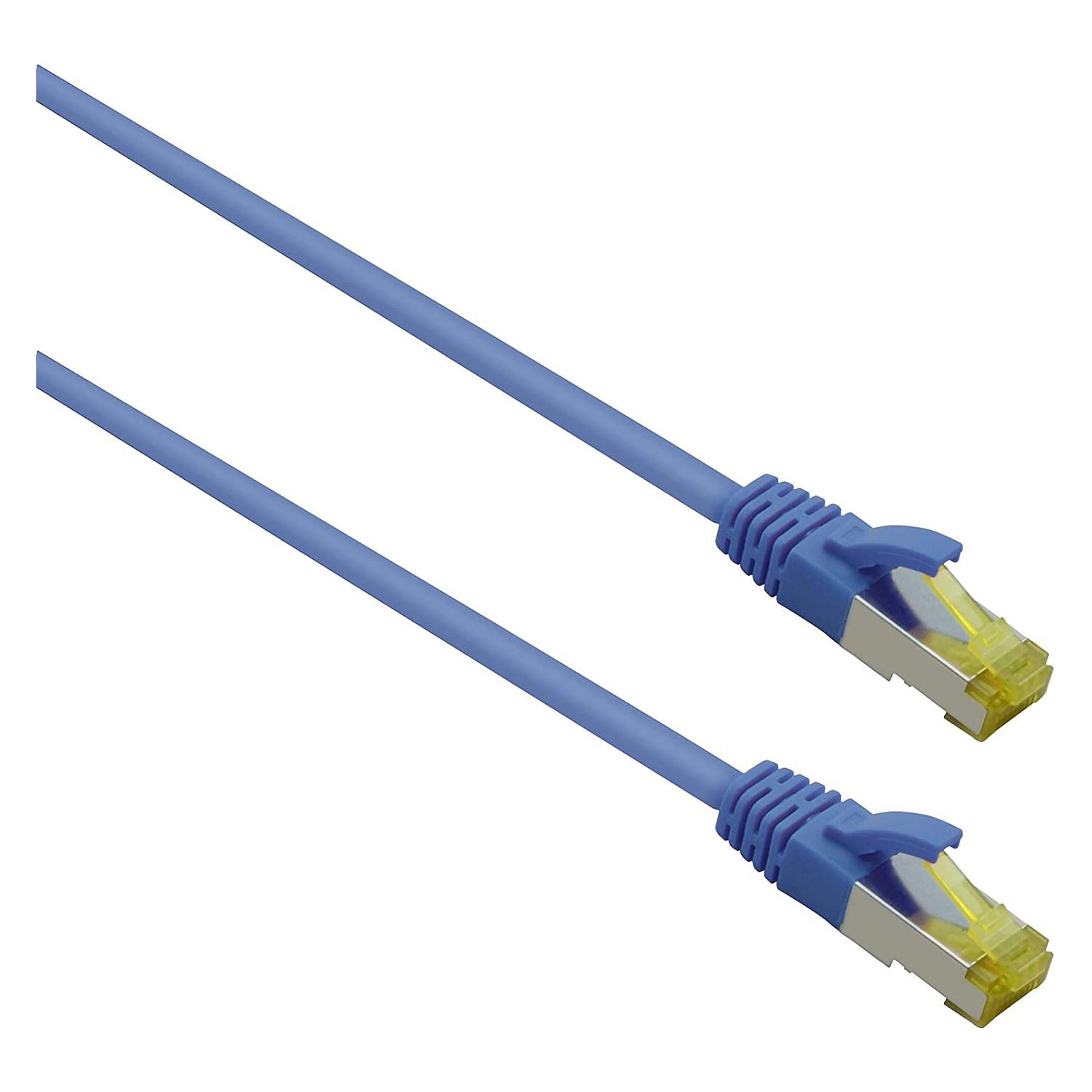 Patchkabel Helos Cat.6a Superflex GHMT AWG 27/7 - blå 7,5 m
