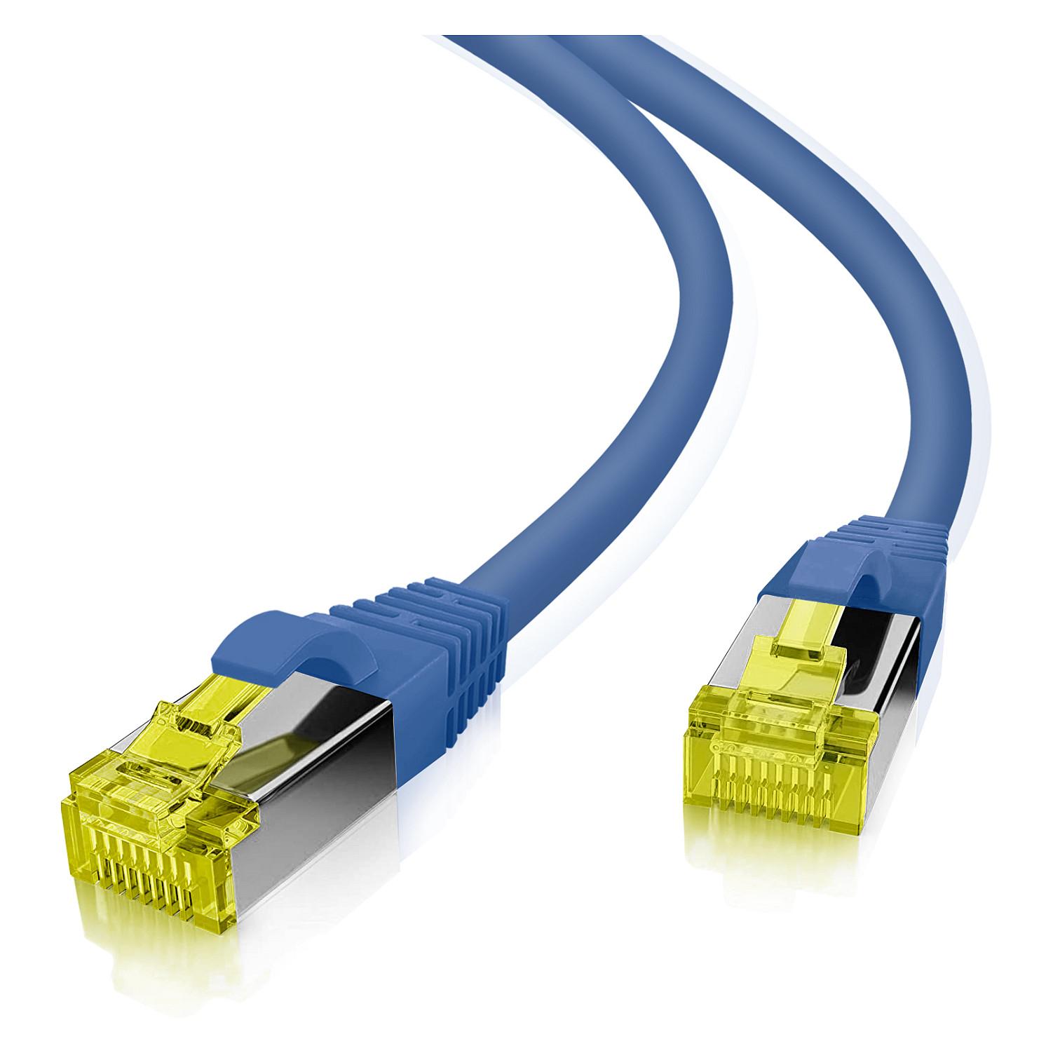 Patchkabel Helos Cat.6a Superflex 20 m - blå
