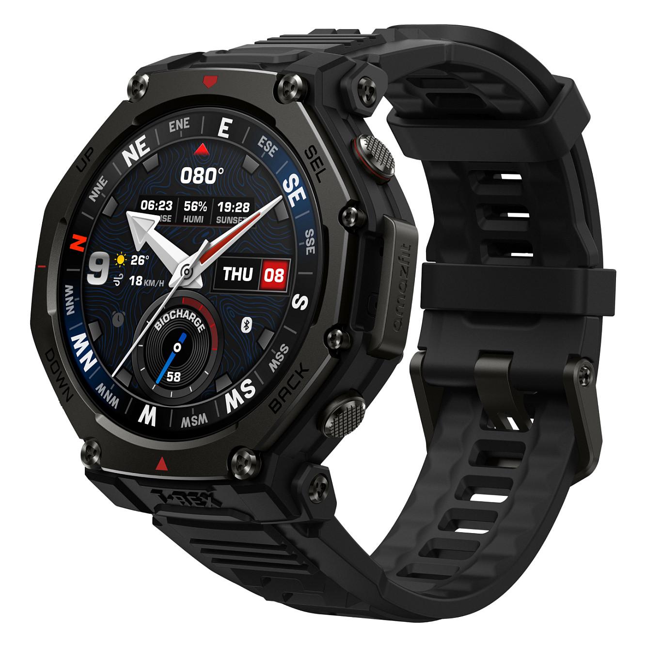 Amazfit T-rex 3 Pro, 3,35 cm (1.32), AMOLED, Berøringsskærm, 16 GB, GPS (satellit), 46,8 g