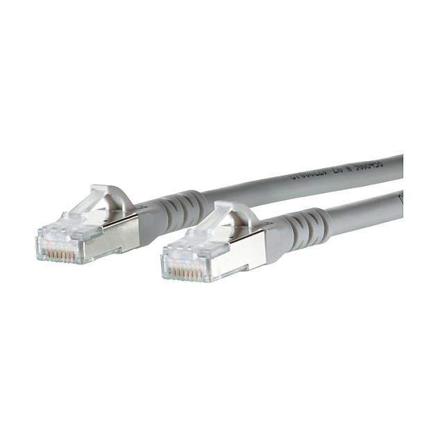 Patchkabel METZ CONNECT Cat.6A AWG 26 RJ-45 20 m - grå