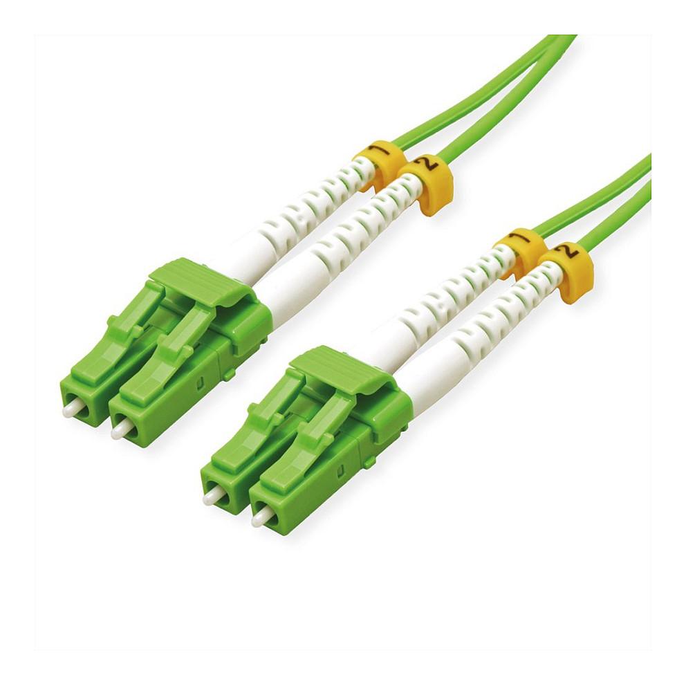 Fiberoptisk kabel ROLINE OM5 LC/LC LSOH - grøn, 7 m