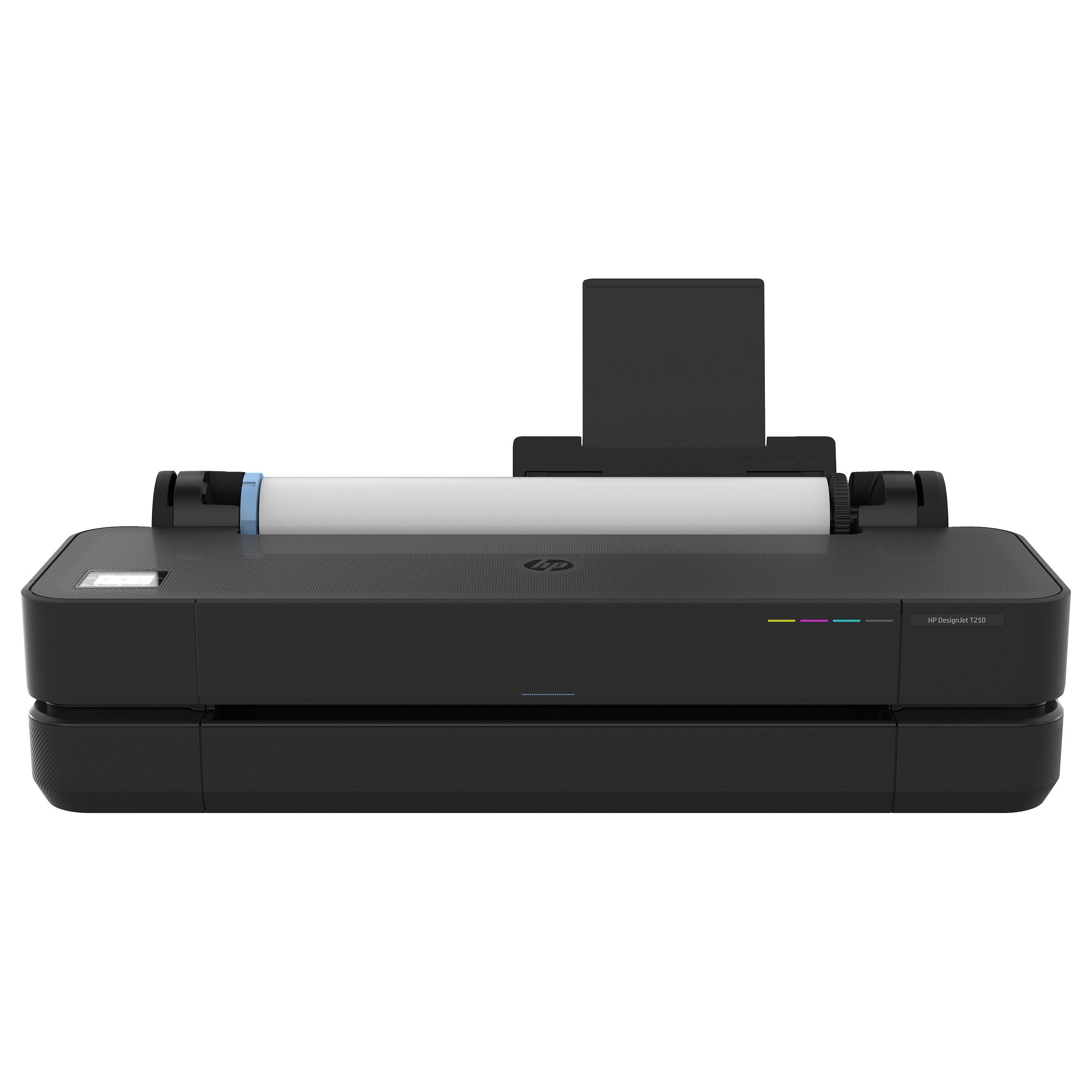 HP DesignJet T250 storformatprinter 24 farveblækprinter A1 Wi-Fi