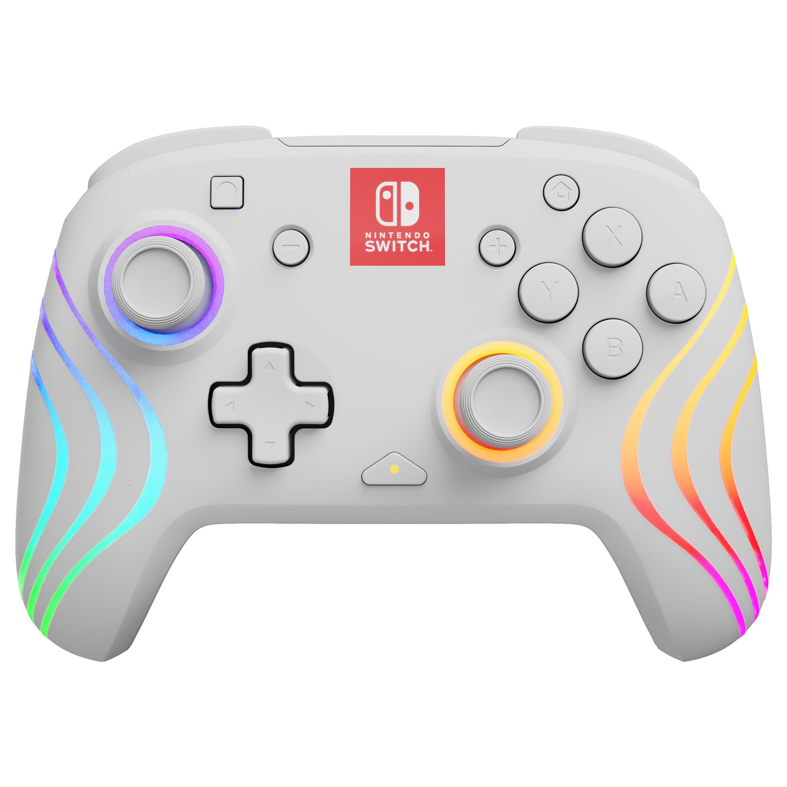 PDP Afterglow Wave Gamepad Analog/digital Nintendo Switch, Nintendo Switch OLED - Hvid