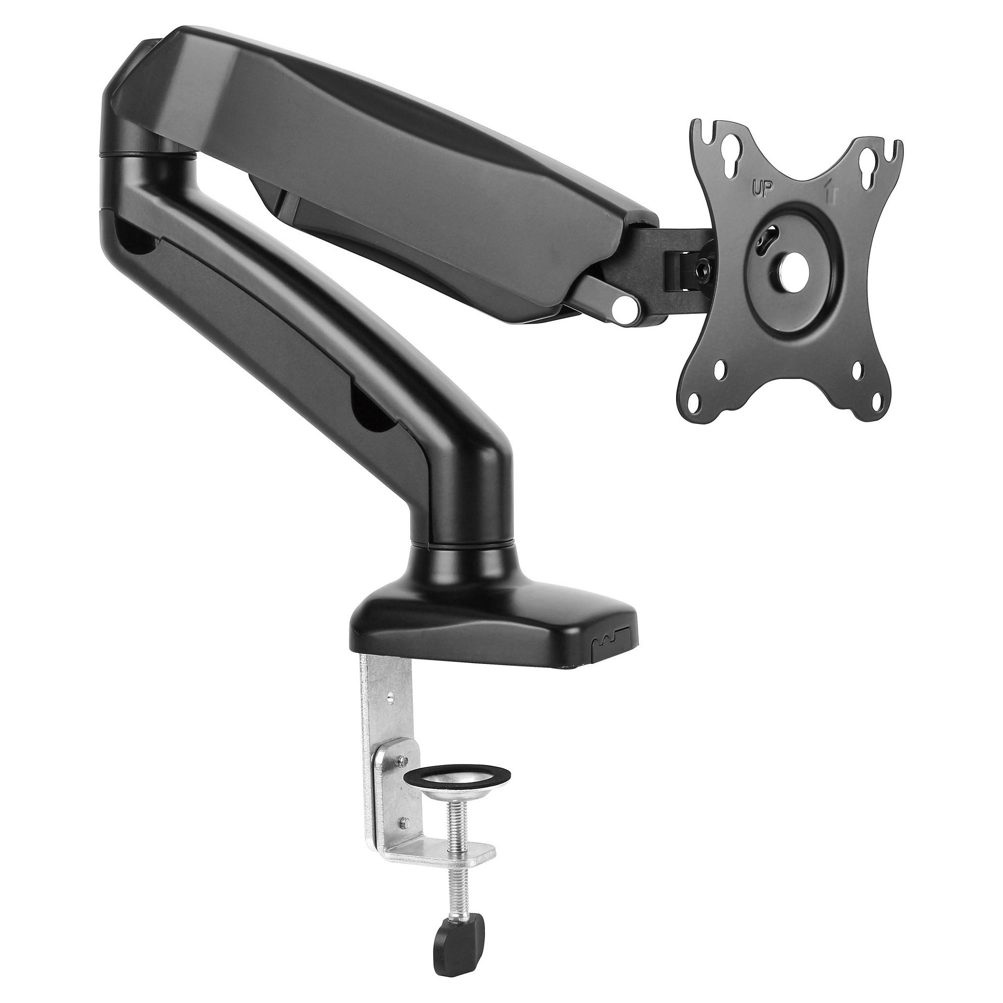 EQUIP interaktiv skærmholder til skrivebord - monitorarm med klemme, VESA 75x75/100x100, sort