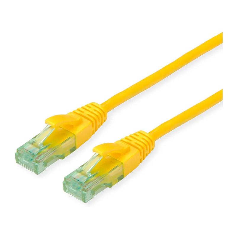 Netværkskabel ROLINE RM Cat.6A U/UTP RJ-45 - gul, 1,5 m