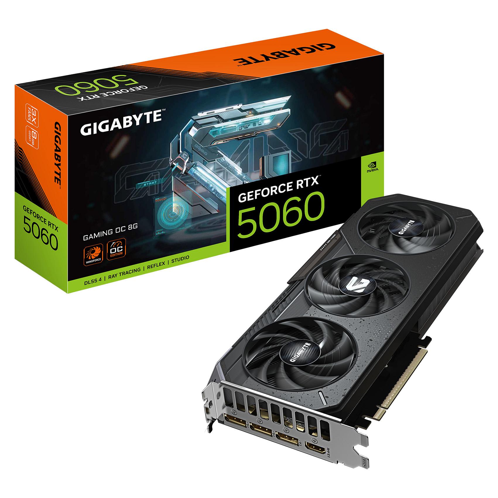 Gigabyte GeForce RTX 5060 GAMING OC 8G - Grafikkort - GeForce RTX 5060 - 8 GB GDDR7 - PCI Express 5.0 - 3 x DisplayPort, HDMI