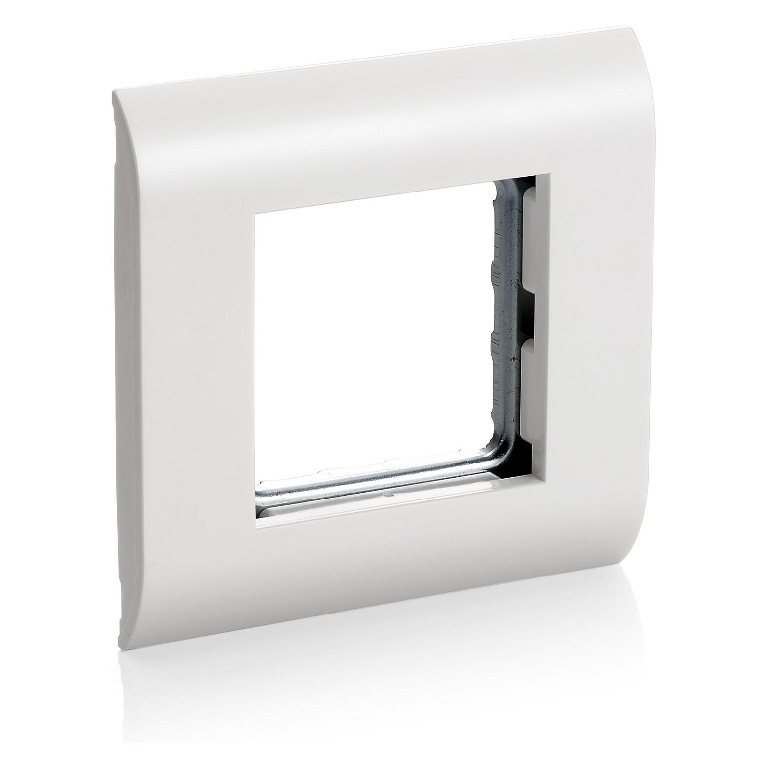Frontplade Equip 125461 French Modular 45 x 45 - hvid