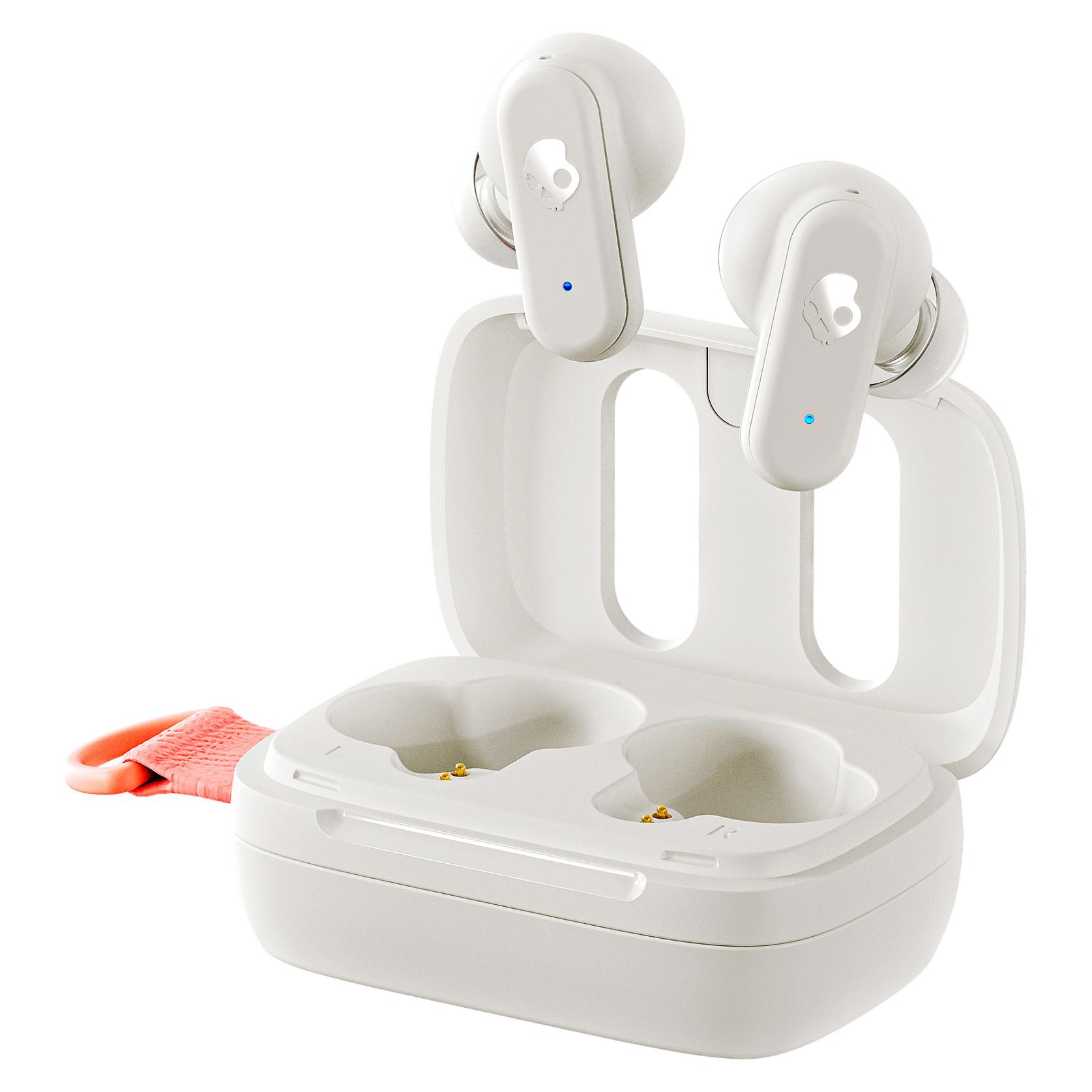 Skullcandy Dime 3 true wireless in-ear høretelefoner med Bluetooth 5.3 og ladeetui - Ivory
