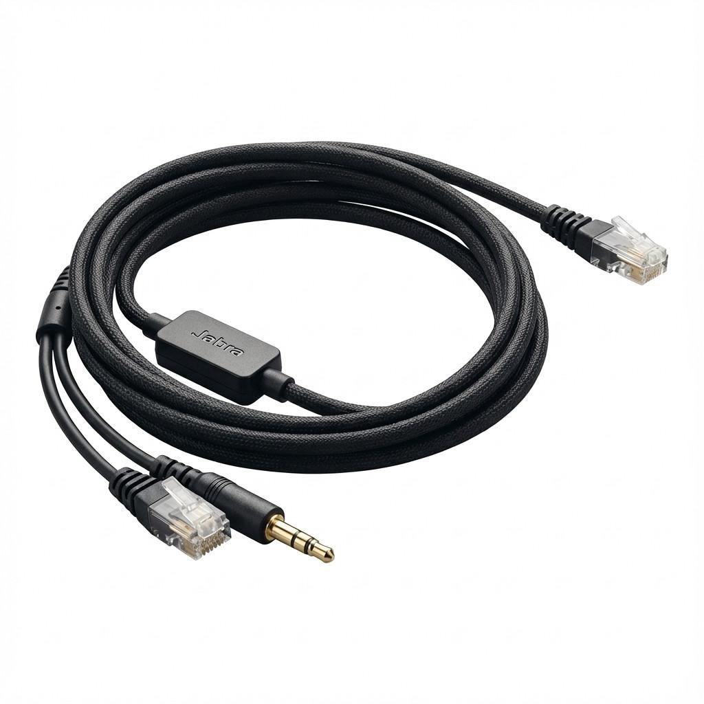 Helos DHSG-adapterkabel, kompatibelt med Jabra 14201-10