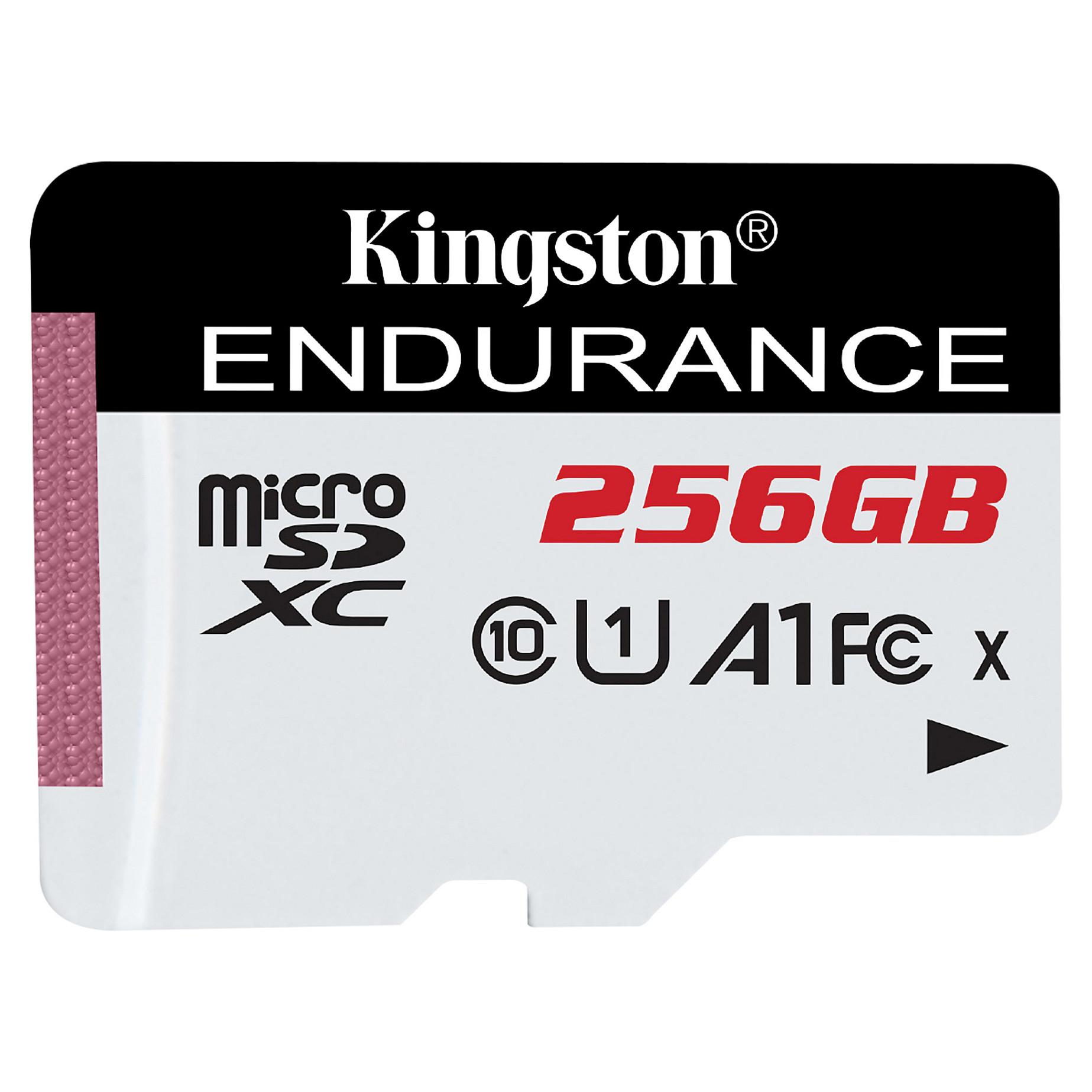 Kingston High Endurance - Flashhukommelseskort - 256 GB - A1 / UHS-I U1 / Class10 - microSDXC UHS-I U1