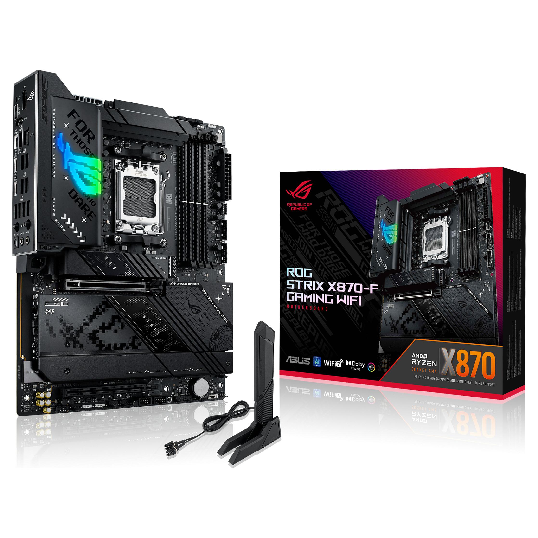 ASUS ROG STRIX X870-F GAMING WIFI Bundkort - AMD X870 - AMD AM5 - DDR5 RAM - ATX