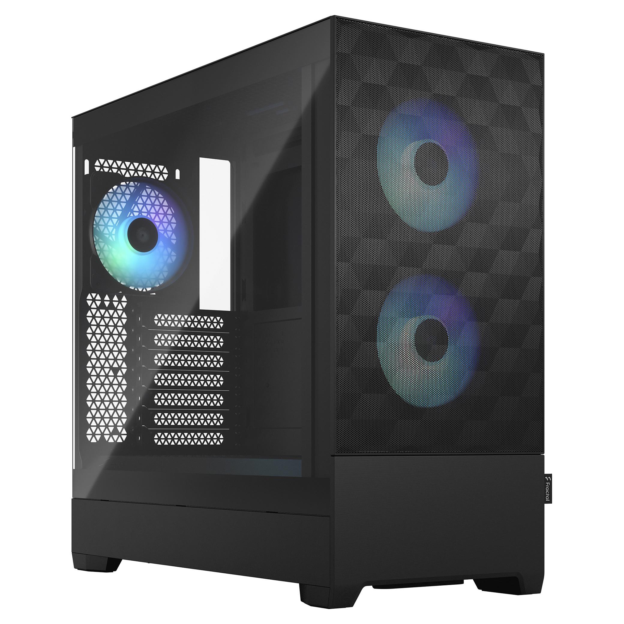 Fractal Design Pop Air RGB - Black TG Clear Tint - Kabinet - Miditower - Gennemsigtig