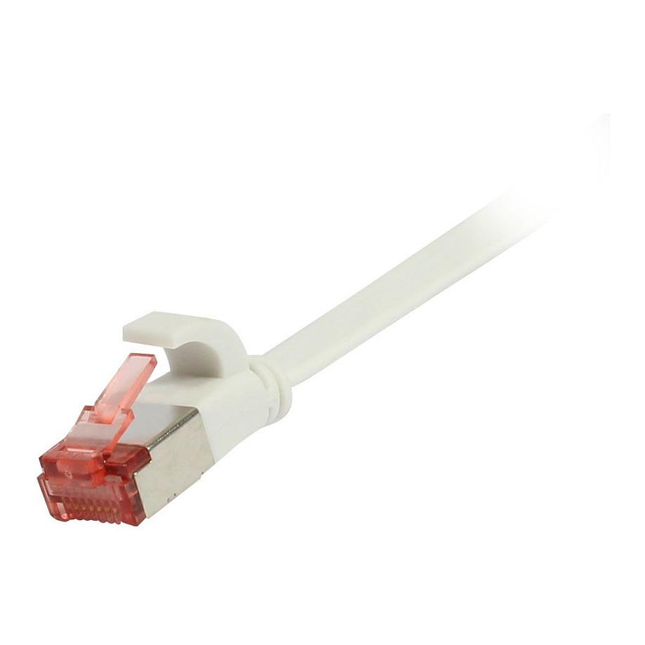 Patchkabel RJ45 CAT6 250Mhz 025m weiss FTPUFTP TPESuperflex Flach Synergy 21