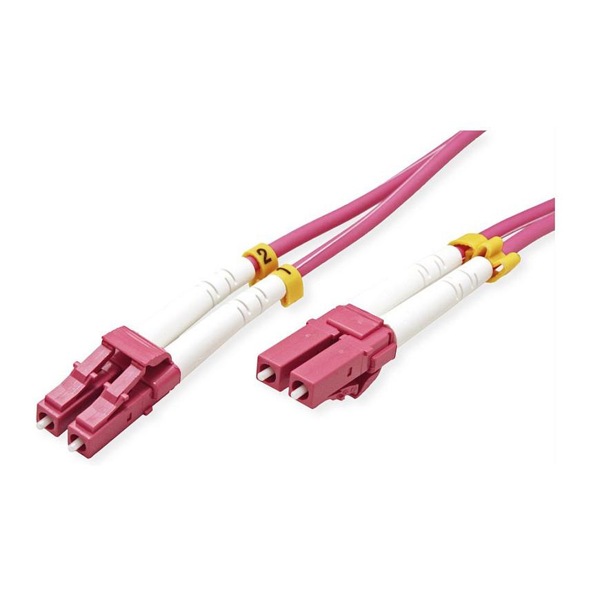 Fiberoptisk kabel VALUE 21.99.8754 OM4 LC/LC - violet, 7 m