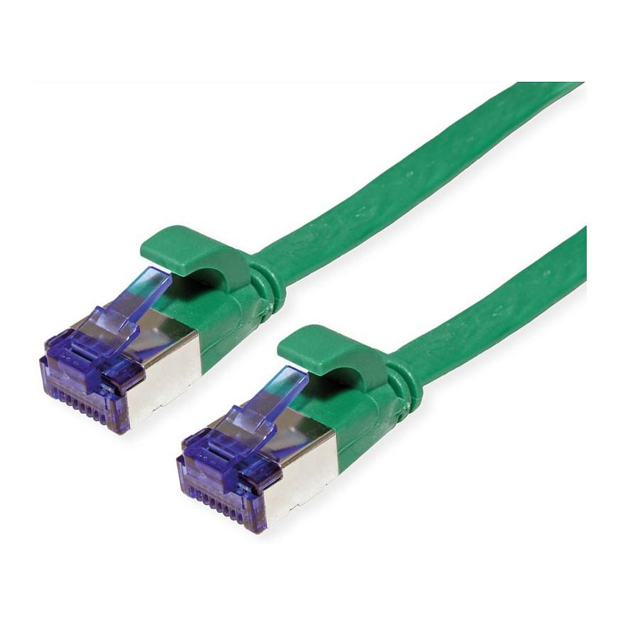 Patchkabel VALUE Cat.6A FTP ekstra fladt - grøn, 3 m