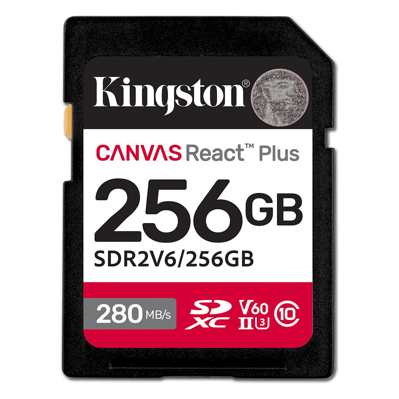 Kingston Canvas React Plus SDXC hukommelseskort 256 GB - UHS‐II U3 V60, Class 10