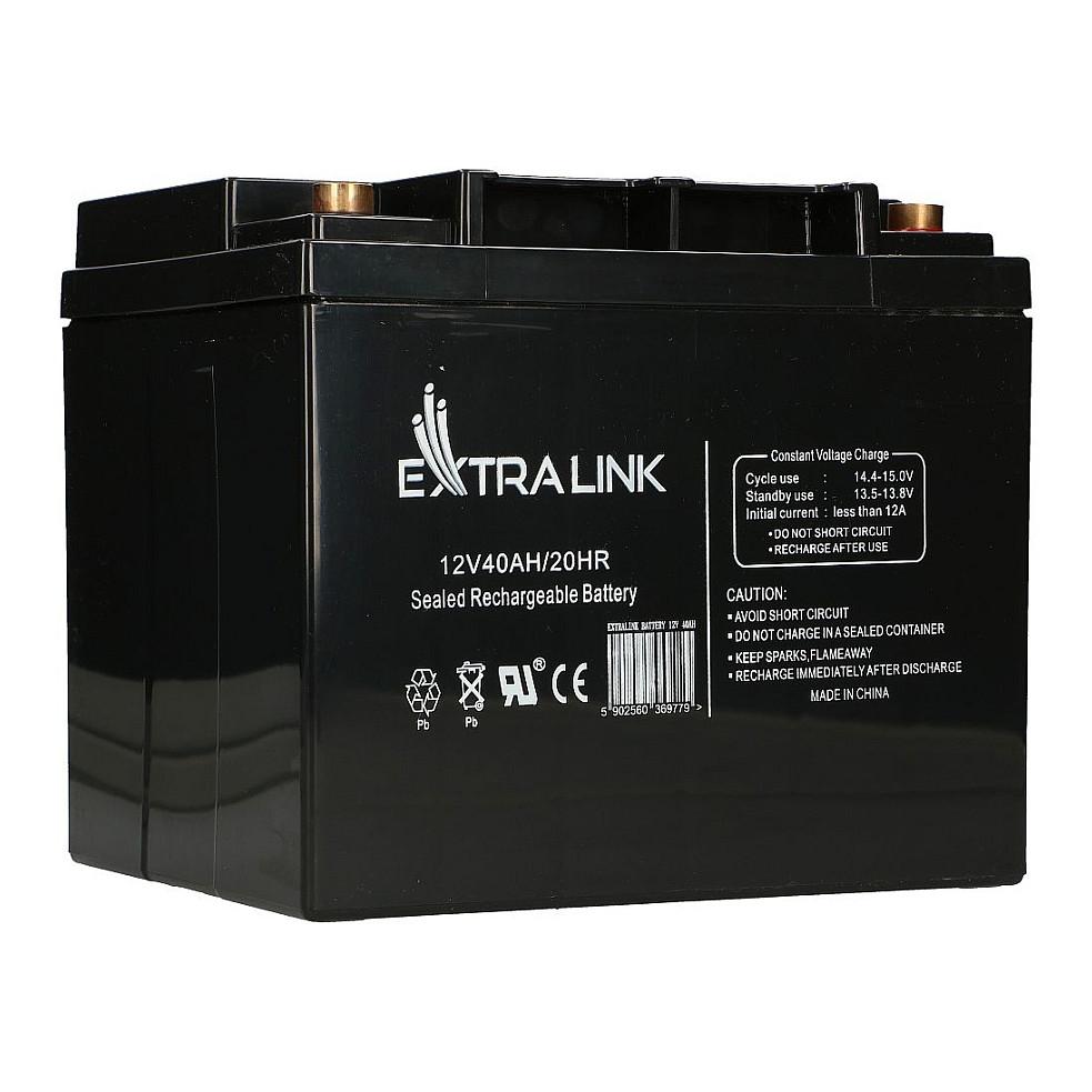 Extralink AGM-akkumulator 12 V 40 Ah - vedligeholdelsesfri