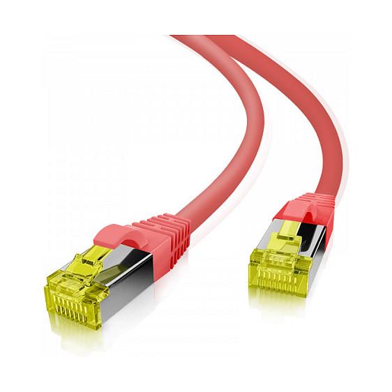 Patchkabel Helos Cat.6a Superflex 15 m - rød