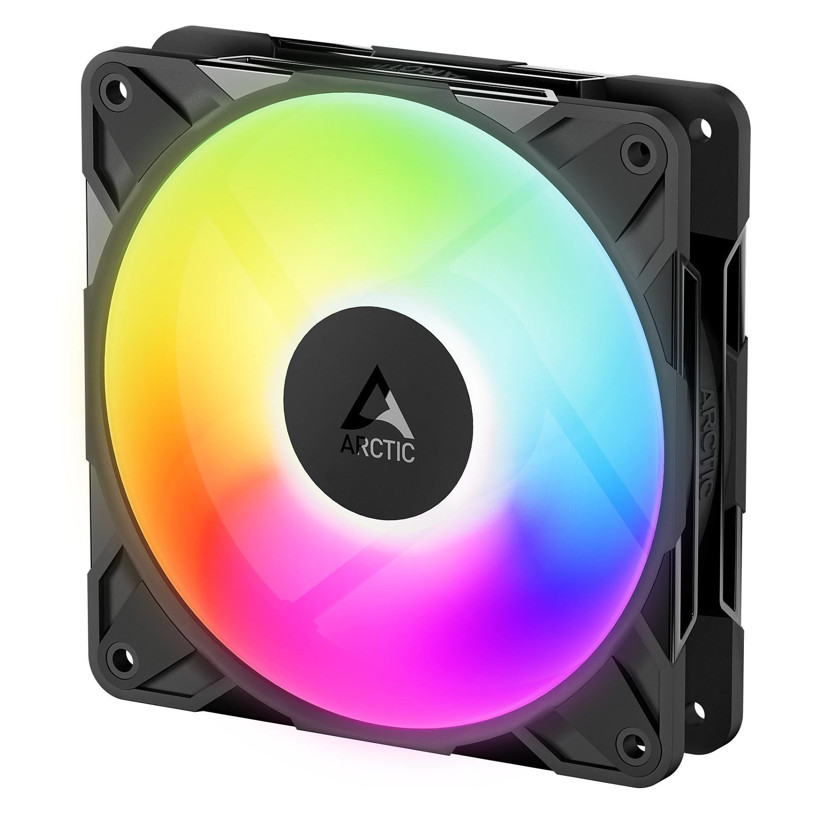 ARCTIC P12 Pro A-RGB - Indsats med blæser - omvendt, med kabelsplitter - 120 mm - sort