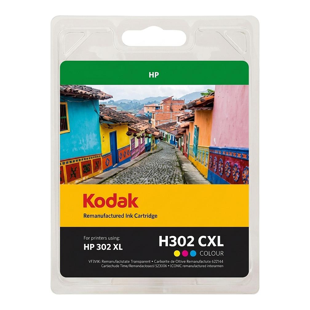 Kodak 302XL (F6U67AE) color (cyan, magenta, ) 18 ml - HP (kompatibel)