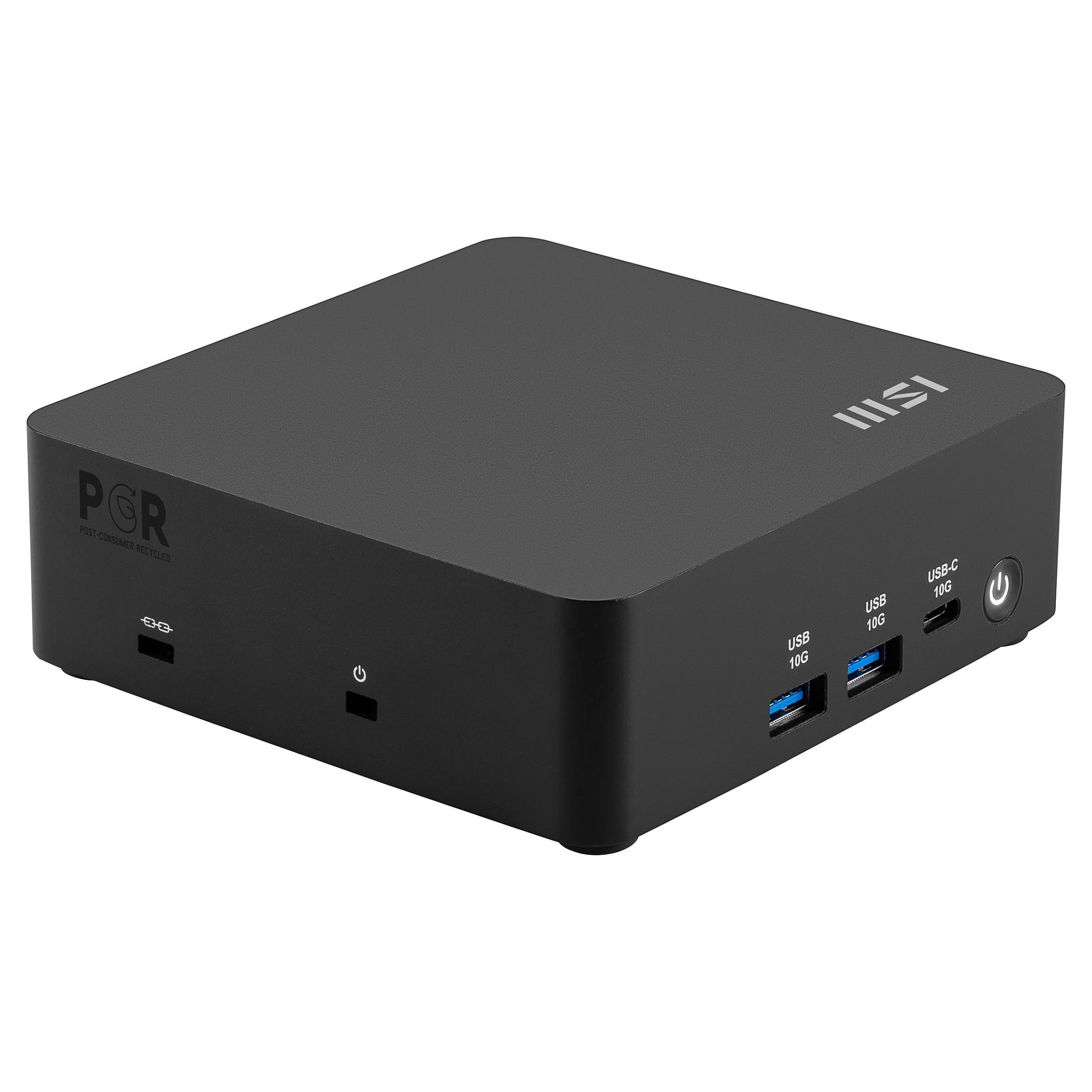 MSI Cubi NUC AI 1UMG 018BEU - Barebone - mini PC 1 x Core Ultra 7 155H / op til 4.8 GHz - RAM 0 GB - Intel Arc Graphics - Gigabit Ethernet, 2.5 Gigabit Ethernet, IEEE 802.11ax (Wi-Fi 6E), Bluetooth 5.3 - sort