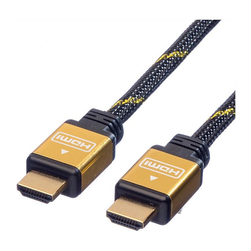 HDMI-kabel ROLINE GOLD High Speed med Ethernet - 1,5 m