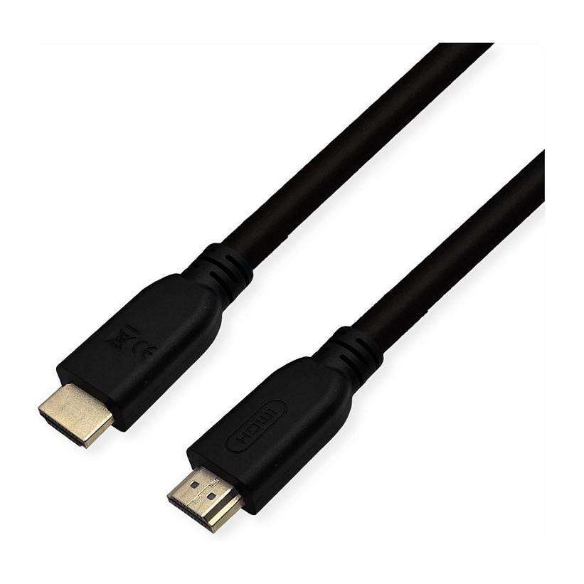 HDMI-kabel ROLINE RM 8K Ultra HD med Ethernet - sort, 1 m