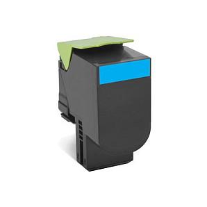 Lexmark Lexmark 802HC Tonerkassette Cyan 80C2HCE Modsvarer: N/A