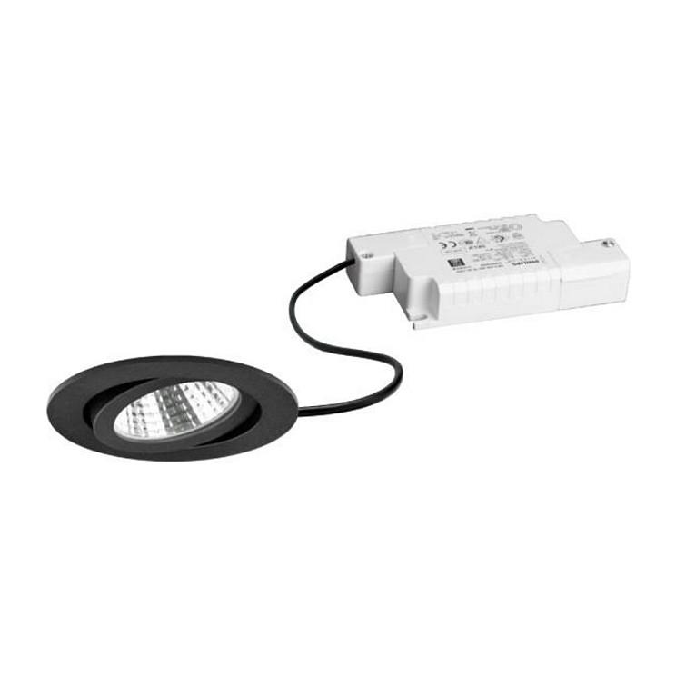 LED-indbygningsspot-sæt Brumberg BB03 39363183 rund - sort