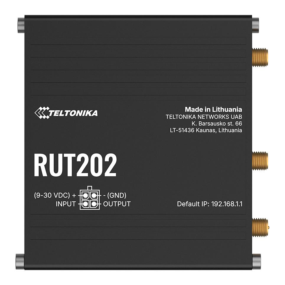 Teltonika RUT202 - wireless router - WWAN - Wi-Fi - 4G - DIN rail mountable - Wireless router N Standard - 802.11n