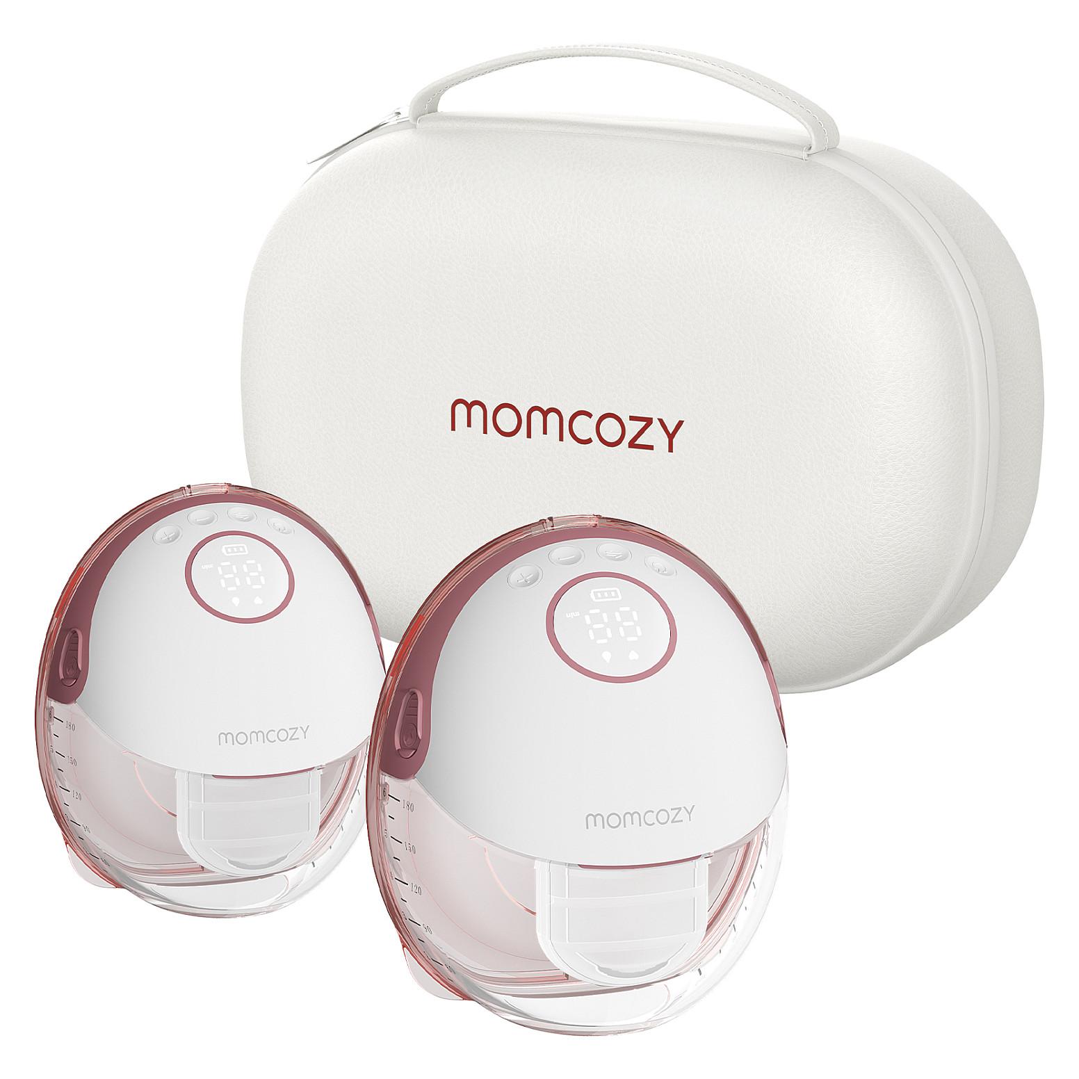 Dobbelt brystpumpe Momcozy M6 med batteri og opbevaringsboks