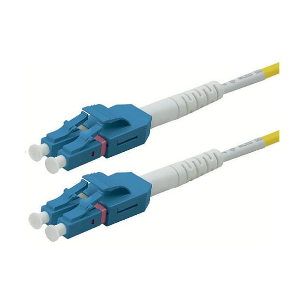 Fiberoptisk duplexkabel ROLINE OS2 LC/LC UNIBOOT - gul, 5 m