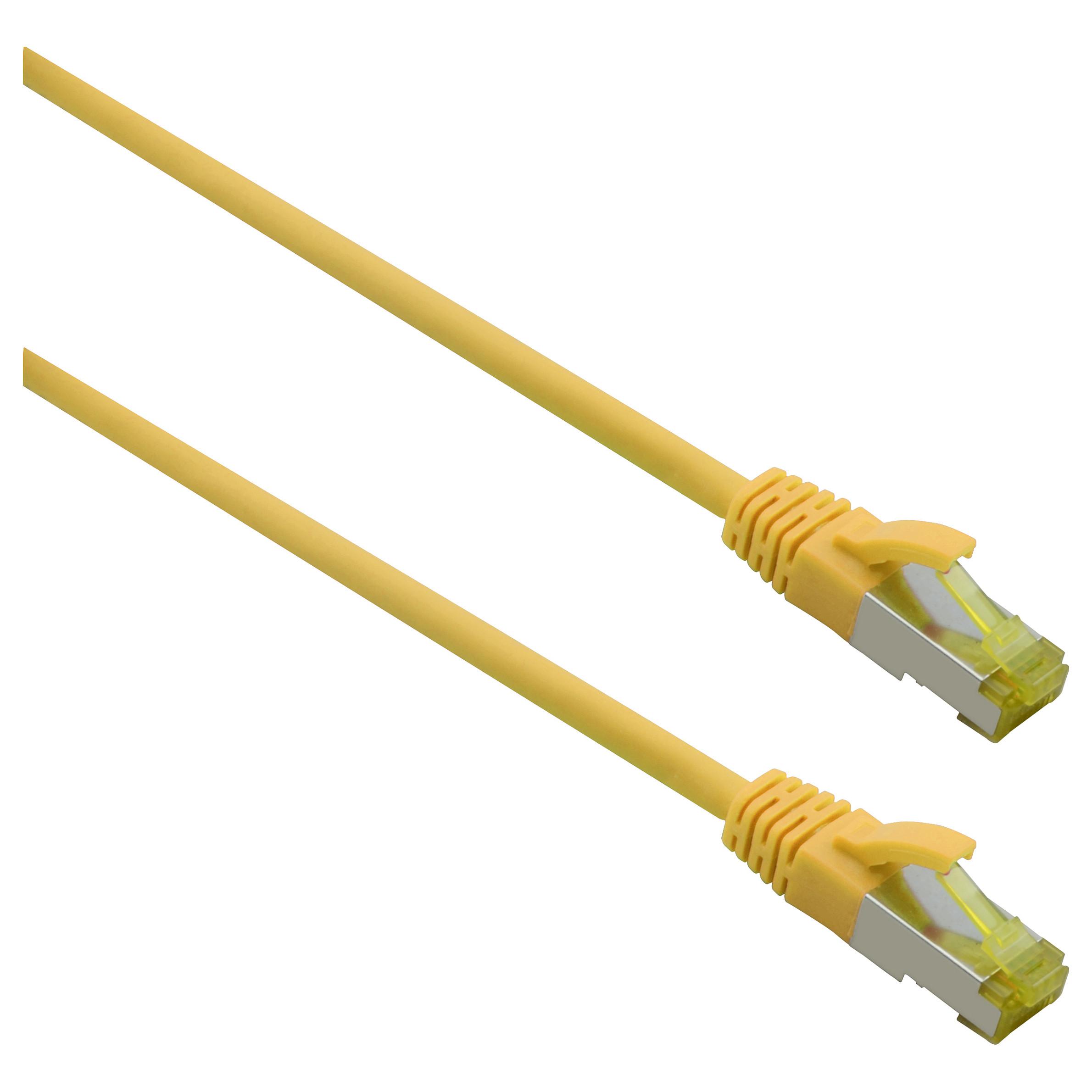 Patchkabel Helos Cat.6a Superflex - gul, 7,5 m