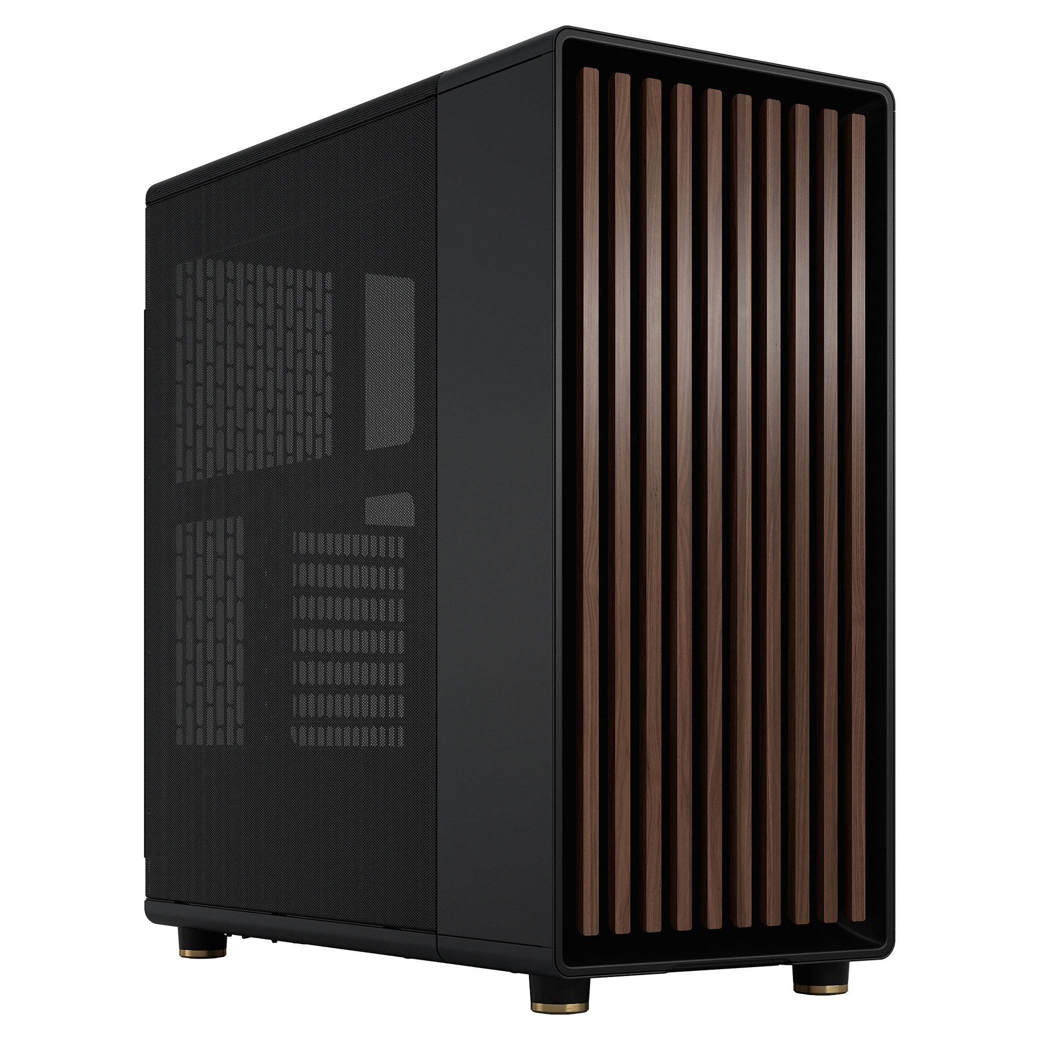 Fractal Design North - Mid tower - ATX - ingen strømforsyning (ATX) - charcoal black - USB/Lyd