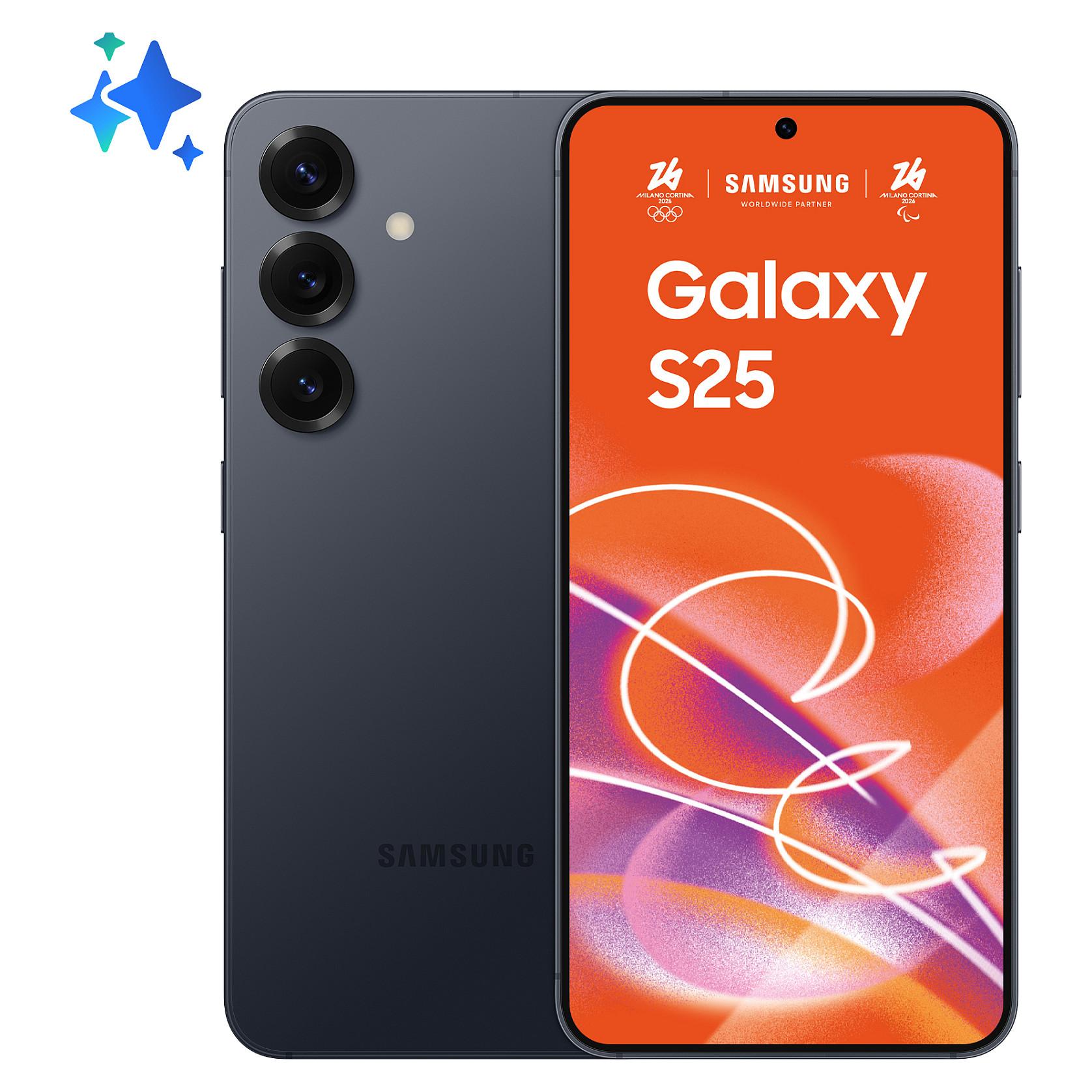 Samsung Galaxy S25 SM-S931B/DS 15,8 cm (6.2) Dual SIM Android 15 5G USB Type-C 12 GB 128 GB 4000 mAh Sort