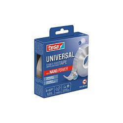 Monteringstape TESA Universal dobbeltklæbende - transparent, 3 m x 30 mm