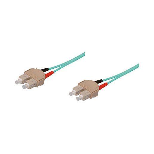 Fiberoptisk patchkabel duplex OM3 SC/SC 1 m - blå