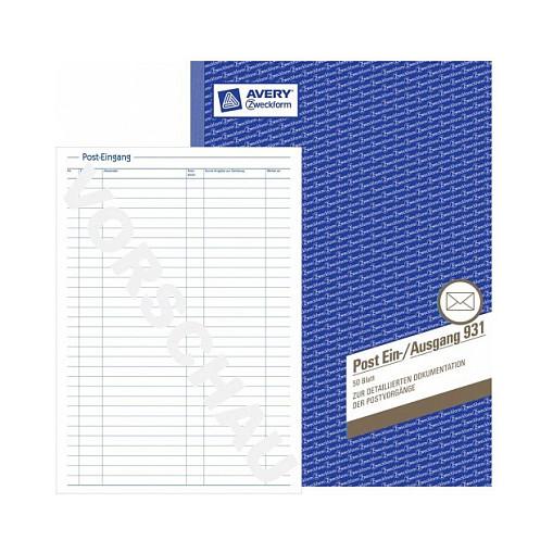 Avery Zweckform Incoming/outgoing post book A4 (210 x 297 mm)