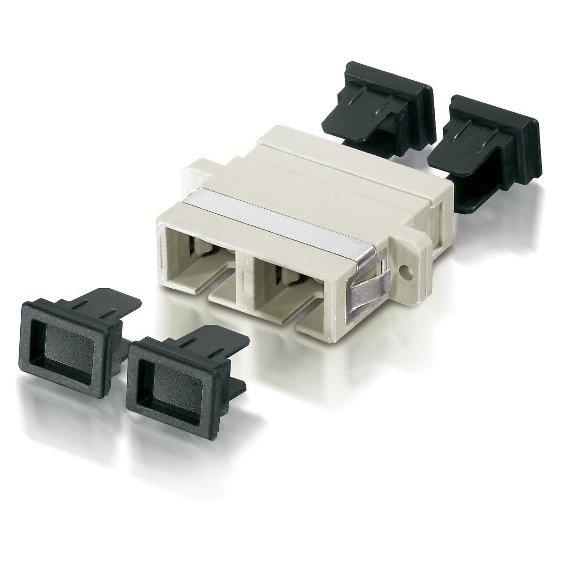 Fiberoptisk adapter Equip 156145 SC multimode simplex - 12 stk.