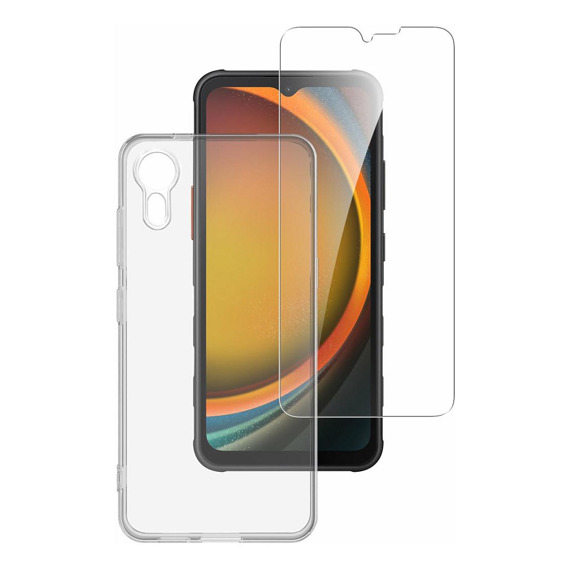 Mobilcover og skærmbeskyttelse 4smarts 360 Protection Set til Samsung Galaxy XCover 7 - transparent