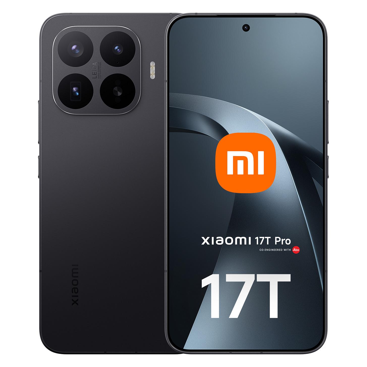 Xiaomi 17T Pro - 5G smartphone - dual-SIM - RAM 12 GB / Intern hukommelse 512 GB - OLED display - 6.83 - 2772 x 1280 pixels (144 Hz) - 3x bagkamera 50 MP, 50 MP, 12 MP - front camera 32 MP - sort