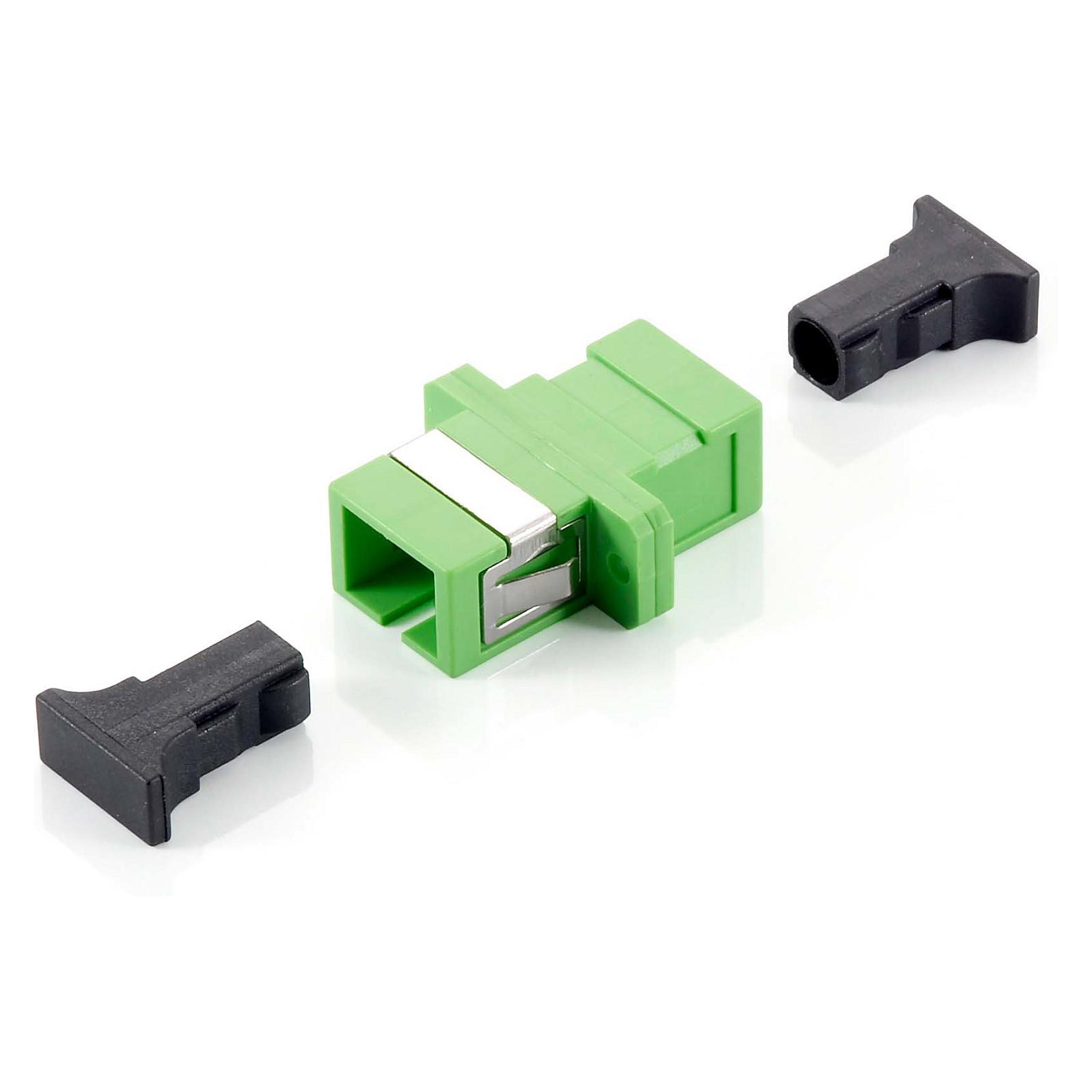 Fiberoptisk adapter Equip SC/APC singlemode simplex - 12 stk.