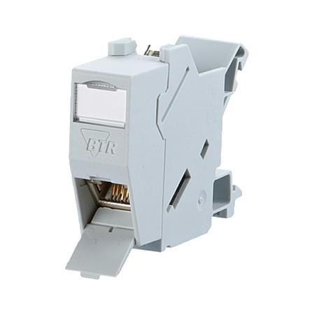 RJ45 modul i DIN-skinneadapter METZ CONNECT BTR REGplus E-DAT 1309426003-E