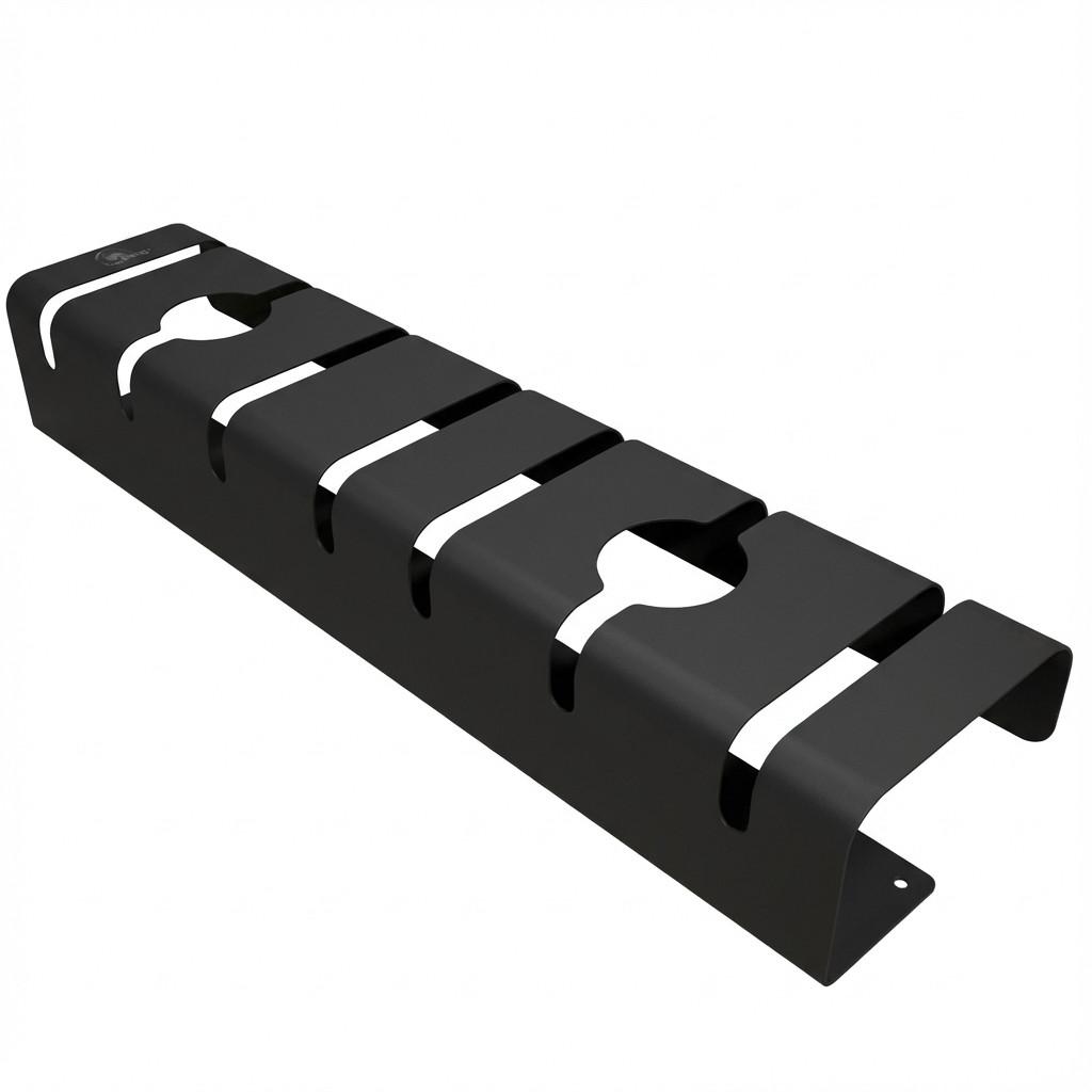 Kabelkanal ROLINE Easy2Open til underbordsmontage - sort, 85,8 cm