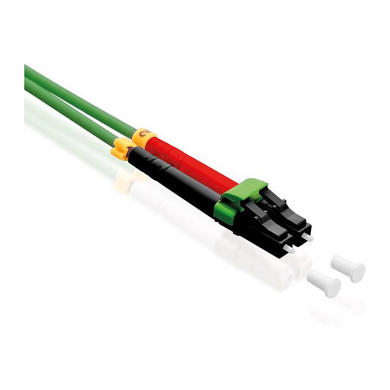 Fiberoptisk kabel ROLINE OM5 LC/LC LSOH - grøn, 3 m