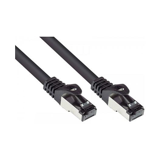 Netværkskabel Cat.6A 8060-HP005S S/FTP RJ-45 - sort, 0,5 m